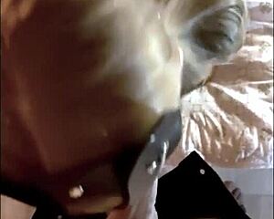 Blonde with small tits narrates sucking a big cock