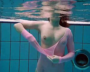 Liza Bubarek as hot underwater mermaid