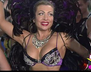 fantasy fest street performers flash in public during the party