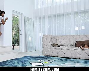 Does Stepbro Fuck Latina Stepsis While Stepdad Naps?