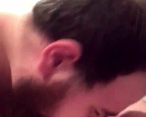 young gay chub sucks and rides dildo