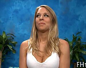 sexy 18 year old girl chats casually about her life