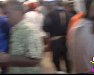 fantasy fest street performers flash in public during the party