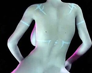 Beautiful shemale elf in a 3D porn music video with great anal scene