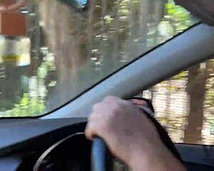 How did widow lure three guys to fuck her in haunted house?