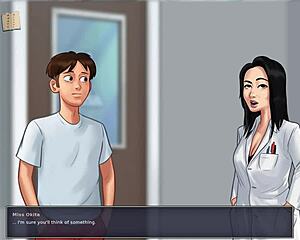 TEACHER SEDUCES STUDENT WITH BIG TITS AND ASS IN SUMMERTIME SAGA COLLEGE SCENE