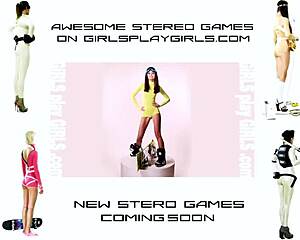 Beautiful woman in spandex dress playing video games