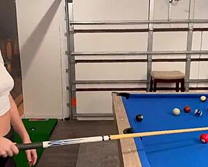 My friend's girlfriend lets me cum in her throat while he's in the other room