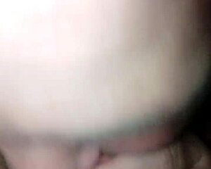 my wife gives incredible blowjob in bedroom