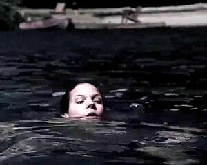 Supernatural bikini girl swims alluringly