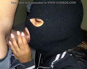 bandit sucks hostage's big cock in captivity