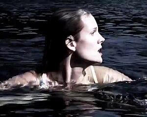 Supernatural bikini girl swims alluringly