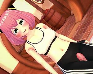 Anya Dreams of Riding Big After Gym in Adult Hentai. Her Cartoon Fantasy Unfolds in Wild 3D Parody!