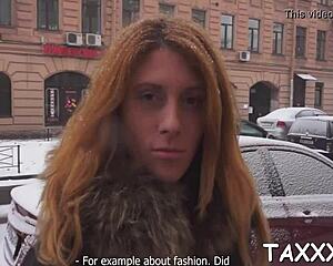 Amateur girl becomes a model after riding dick in interview scene
