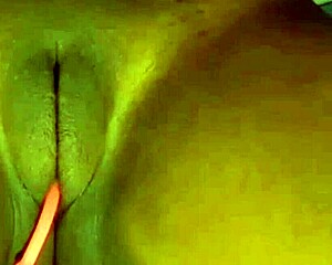 Solo masturbation session with puffy pussy and tight ass