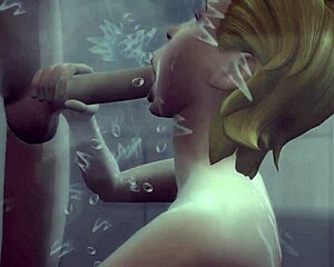 Oppai monster girl gets a creampie in this animated hentai