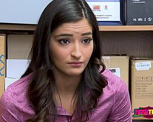 Officer sticks big cock in emilys hungry punani at work