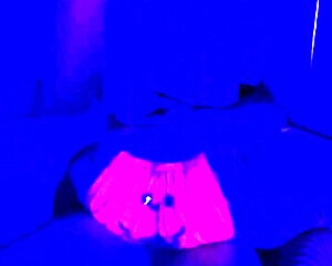 Celebrating happy halloween with amateur couple in homemade outfits