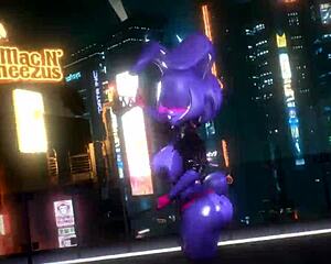 Bonnie Fnf Bonfie Kpop-Queencard Dancing In Cartoon Furry 3D Anime Hentai