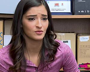 Officer sticks big cock in emilys hungry punani at work