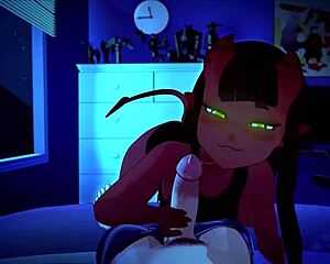 Meru the Succubus in Hardcore 3D Cartoon Action