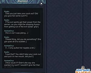 Ayano, pronta para o ritual de selamento ep3 no rei dos kinks?