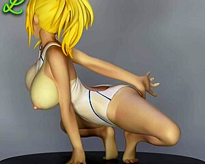 takaoka mizuki as beer server in mizugi kanojo animation