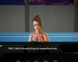 Teen with big ass plays game at work