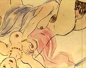 Vintage erotic drawings from retro cartoons and anime.