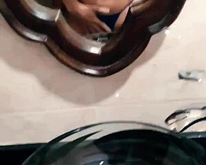 Amateur video of a chubby girl playing with toys