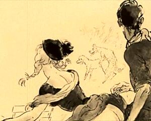 Vintage erotic drawings from retro cartoons and anime.