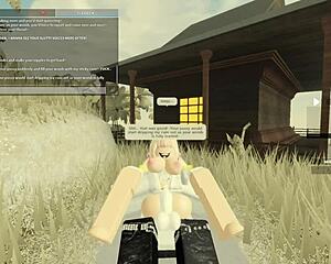Roblox porn with hot blonde and deepthroat action