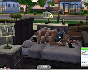 Gay lovers lick and kiss passionately