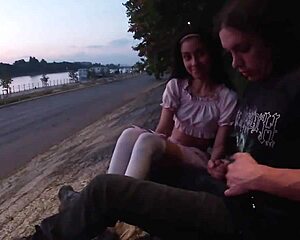 Outdoor Extreme Fun In Front Of Strangers