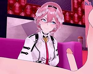 Takane Lui and Kazama Iroha unleash wild creampie passion in Hololive VTuber hentai!