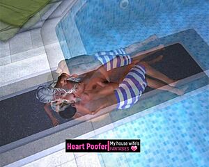 Taken Right On The Public Pool's Jumping Board!