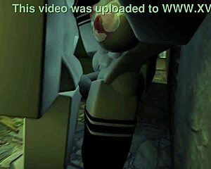 Kyller Sucking Hard at Alley in 3D Cartoon, Oops, RR34!