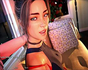 i'm playing being a dik and this brunette chick rides my monster cock while we get caught