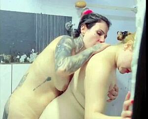Brazilian Girls Shake Asses in Lesbian Bath Fuck