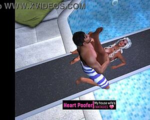 Taken Right On The Public Pool's Jumping Board!