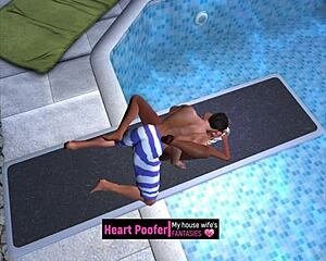 Taken Right On The Public Pool's Jumping Board!