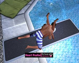 Taken Right On The Public Pool's Jumping Board!