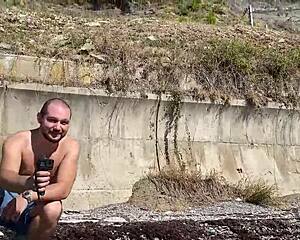 5 Guys Cum On One Stupid Bitch With Blowjob And Fucking.