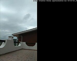 Lunna And I Fuck Passionately On The Balcony During The Party