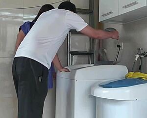 Sexy Brazilian housewife seduces repairman for some action