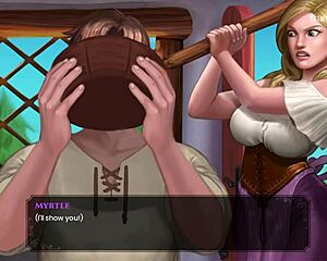 Wal 7 - Boriss Cock Gets Rock Hard Seeing Myrtle's Big Boobs in Sexy Lingerie. Her Teasing Drives Him Wild.