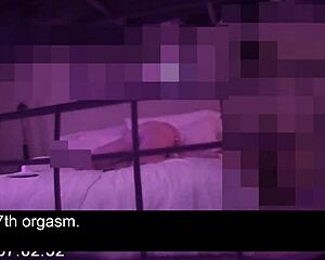 Stepmom's Hidden Cam Orgasms from Stepson's Masturbation Session