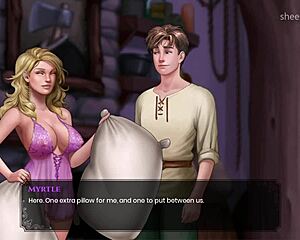 Wal 7 - Boriss Cock Gets Rock Hard Seeing Myrtle's Big Boobs in Sexy Lingerie. Her Teasing Drives Him Wild.