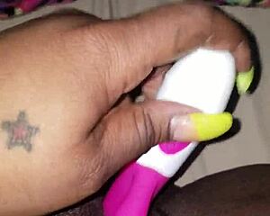 Look at this wet pussy, the vibrator keeps dying on me