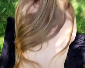 Maja's First Outdoor Sex On Hot Day